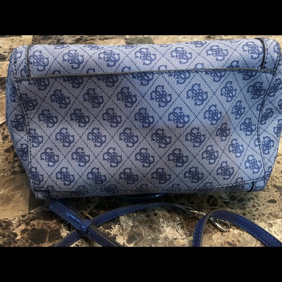 Periwinkle GUESS Satchel - Picture 6 of 7